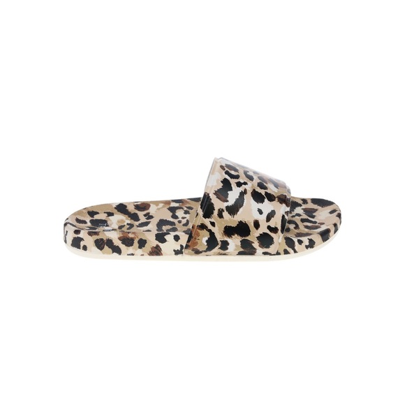 Time and Tru Womens Pool Slides Leopard - Picture 5 of 7